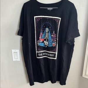 Torrid The Introvert Black Graphic T-Shirt